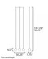 ET2 Half Moon Linear Pendant in Metallic Gold Finish Model: E20363-92MG