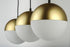ET2 Half Moon Linear Pendant in Metallic Gold Finish Model: E20363-92MG