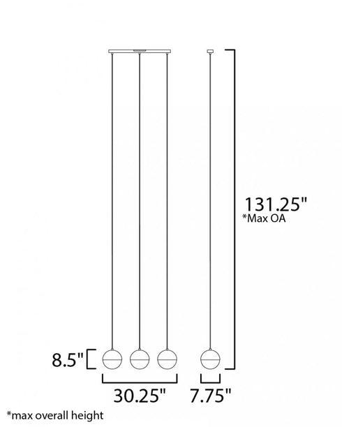 ET2 Half Moon Linear Pendant Model: E20363-92MG