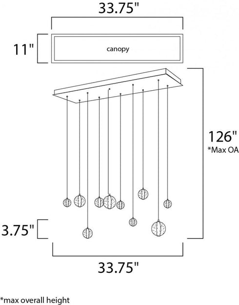 ET2 Harmony Linear Pendant Model: E24507-91PC