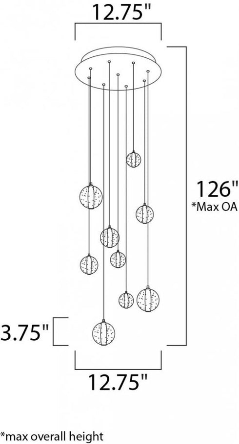 ET2 Harmony Multi Light Pendant Model: E24506-91PC
