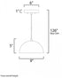 ET2 Hemisphere Single Pendant Model: E24900-GBAL