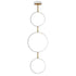 ET2 Hoopla Multi Light Pendant in Black / Gold Finish Model: E24321-BKGLD