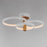 ET2 Hoopla Semi Flush Mount in White/Gold Finish Model: E24323-WTGLD