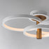ET2 Hoopla Semi Flush Mount in White/Gold Finish Model: E24323-WTGLD