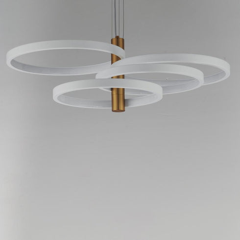 ET2 Hoopla Single Pendant in White/Gold Finish Model: E24326-WTGLD
