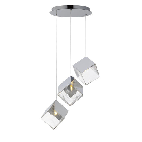 ET2 Ice Cube Multi Light Pendant in French Gold Finish Model: E24683-26FG