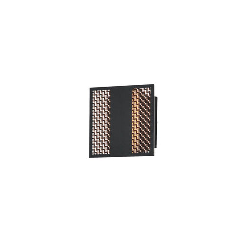 ET2 Interlace Outdoor Wall Mount in Black/Aged Copper Finish Model: E30290-ACPBK