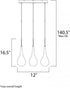 ET2 Larmes LED Single Pendant Model: E20516-18PC