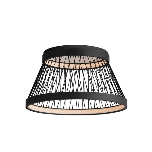 ET2 Loom Flush Mount in Black Finish Model: E20980-BK