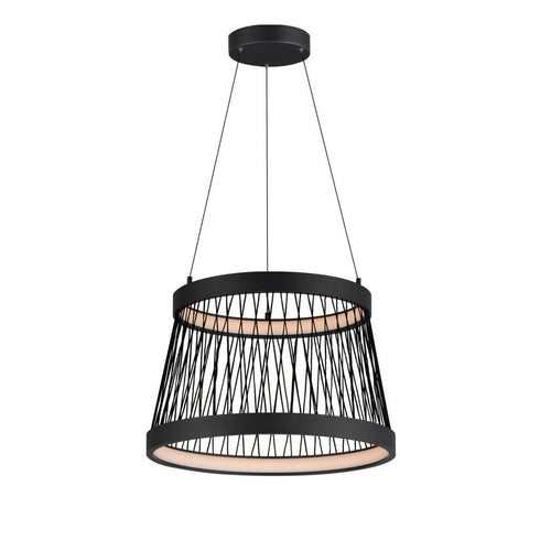 ET2 Loom Single Pendant in Black Finish Model: E20982-BK