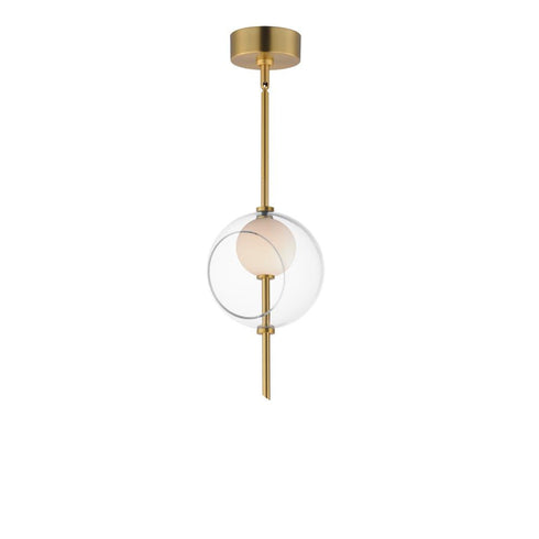 ET2 Martini Single Pendant in Natural Aged Brass Finish Model: E11091-10NAB
