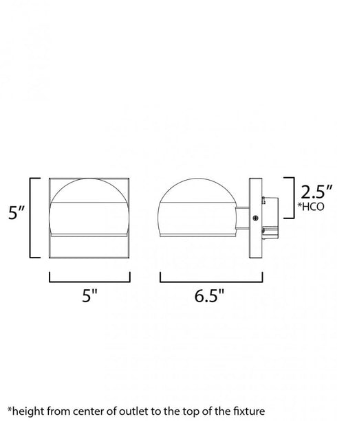 ET2 Modular Outdoor Wall Mount Model: E30164-BK