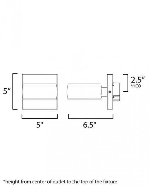ET2 Modular Outdoor Wall Mount Model: E30170-BK