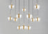 ET2 Newton Multi Light Pendant Model: E24167-18BKGLD