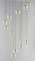ET2 Newton Multi Light Pendant Model: E24169-18BKGLD