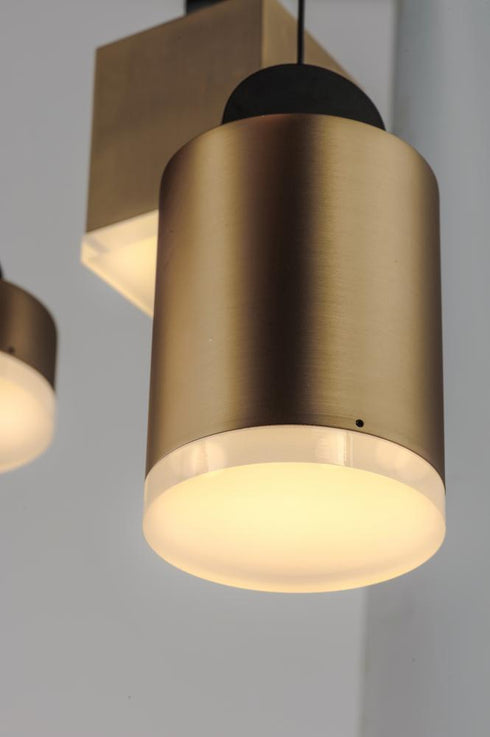 ET2 Nob Multi Light Pendant Model: E20863-75BKGLD