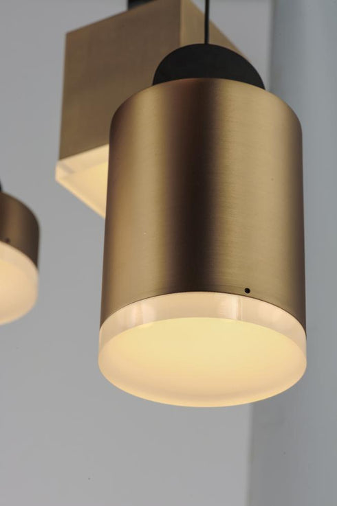 ET2 Nob Multi Light Pendant Model: E20869-75BKGLD