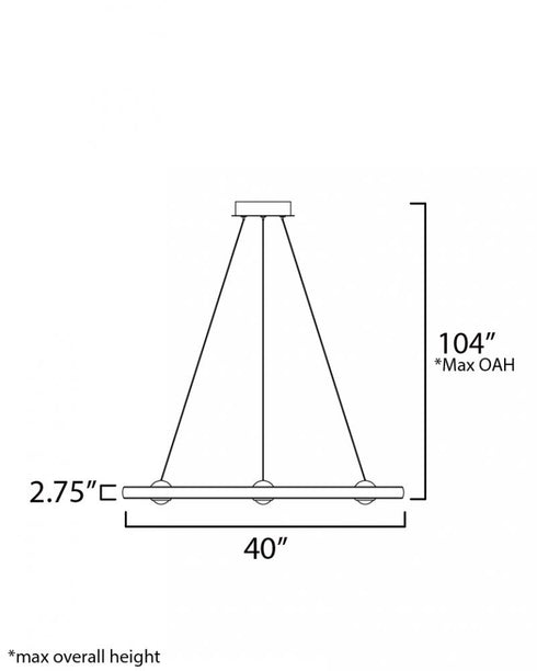 ET2 Nodes Ring Pendant in Brushed Aluminum Finish Model: E23514-AL