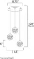 ET2 Orb II Multi Light Pendant Model: E24263-91PC
