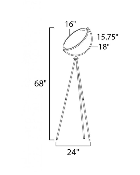 ET2 Paddle Floor Lamp Model: E23299-BK