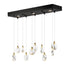 ET2 Pebble Linear Pendant in Black / Polished Gold Finish Model: E11076-122BKPG