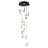 ET2 Pebble Multi Light Pendant in Black / Polished Gold Finish Model: E11078-122BKPG