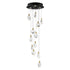 ET2 Pebble Multi Light Pendant in Black / Polished Gold Finish Model: E11078-122BKPG