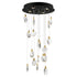 ET2 Pebble Multi Light Pendant in Black / Polished Gold Finish Model: E11079-122BKPG