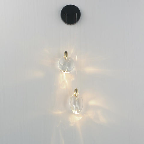 ET2 Pebble Wall Sconce in Black / Polished Gold Finish Model: E11072-122BKPG