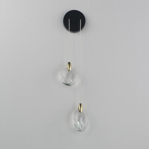 ET2 Pebble Wall Sconce in Black / Polished Gold Finish Model: E11072-122BKPG