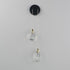 ET2 Pebble Wall Sconce in Black / Polished Gold Finish Model: E11072-122BKPG
