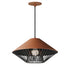 ET2 Phoenix Single Pendant in Black / Gold Finish Model: E11395-BKGLD