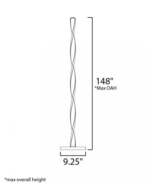 ET2 Pirouette Floor Lamp Model: E24159-BK