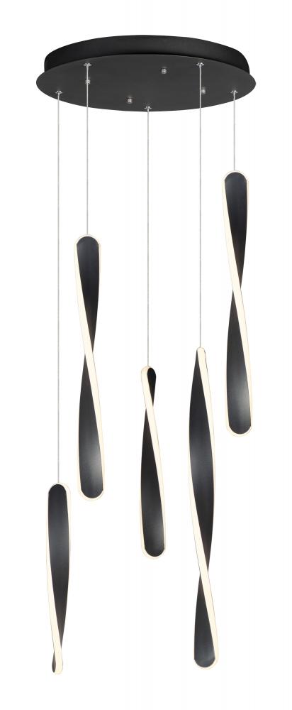 ET2 Pirouette Multi Light Pendant Model: E24154-BK