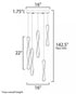 ET2 Pirouette Multi Light Pendant Model: E24154-BK