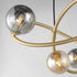 ET2 Planetary Chandelier in Gold Finish Model: E24185-148GLD