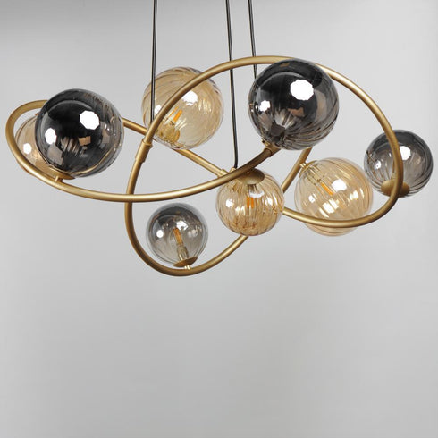 ET2 Planetary Chandelier in Gold Finish Model: E24188-148GLD