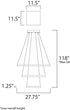 ET2 Quad Single Pendant Model: E22407-BZ