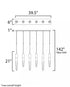 ET2 Quartz Linear Pendant in Polished Chrome Finish Model: E31245-20PC