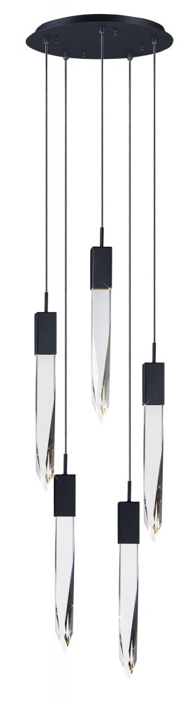 ET2 Quartz Multi Light Pendant Model: E31244-20BK