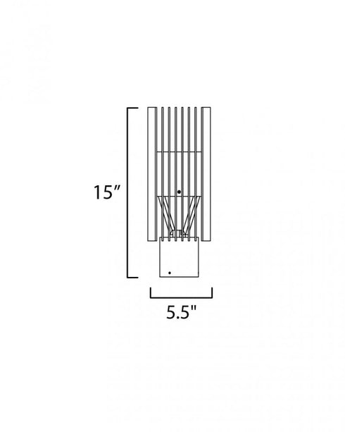 ET2 Rampart Outdoor Pol Post Mount Model: E30110-BK