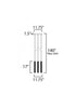 ET2 Reeds Multi Light Pendant Model: E11013-144GLD
