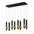 ET2 Reveal Linear Pendant in Black / Gold Finish Model: E24758-BKGLD