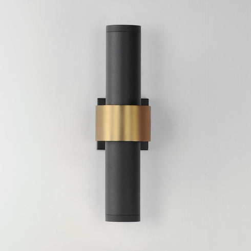 ET2 Reveal Outdoor Outdoor Wall Mount in Black / Gold Finish Model: E34756-BKGLD