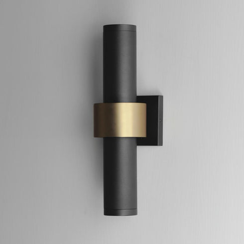 ET2 Reveal Outdoor Outdoor Wall Mount in Black / Gold Finish Model: E34756-BKGLD