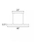 ET2 Rollo Multi Light Pendant Model: E24946-APBK