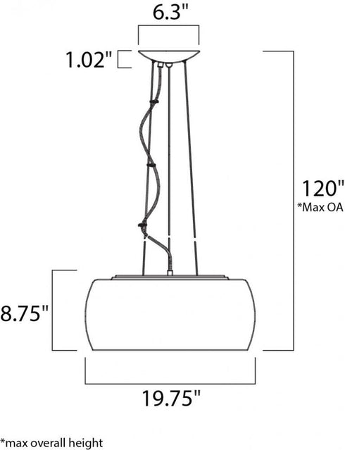 ET2 Sense Single Pendant Model: E21206-10PC