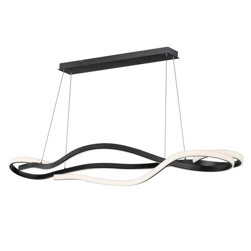 ET2 Serpentine Linear Pendant in Black Finish Model: E30666-BK