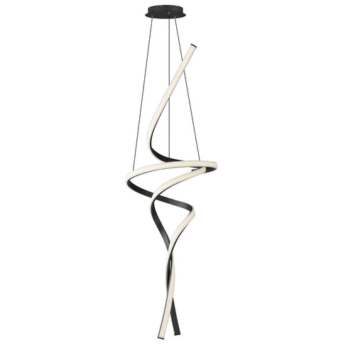ET2 Serpentine Multi Light Pendant in Black Finish Model: E30667-BK
